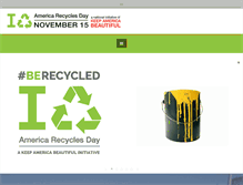 Tablet Screenshot of americarecyclesday.org